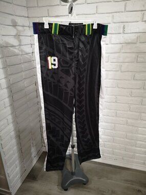 COA Coming of Age Men's Size 38/32 Black & Grey Pride Themed Track Pants
